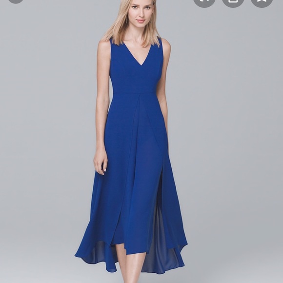 White House Black Market Dresses & Skirts - 💋5 items for $50💋blue chic flowy jumpsuit dress